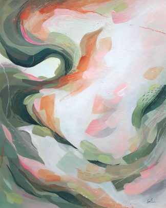 Autumn leaves, peinture contemporaine abstraite de Vanessa Lim