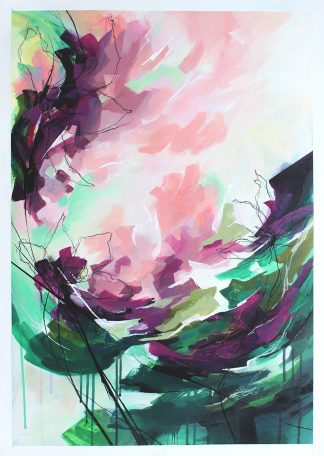 Symphonie, peinture contemporaine abstraite de Vanessa Lim