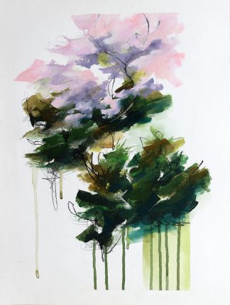 Collection-Jardin secret-Peinture 1, peinture contemporaine abstraite de Vanessa Lim