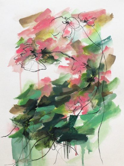Collection-Jardin secret-Peinture 2, peinture contemporaine abstraite de Vanessa Lim