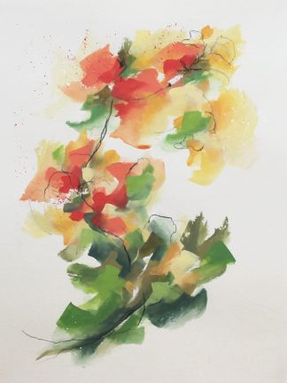 Collection-Jardin secret-Peinture 3, peinture contemporaine abstraite de Vanessa Lim