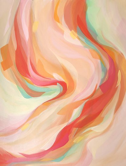 Eternal flame, peinture abstraite par Vanessa Lim