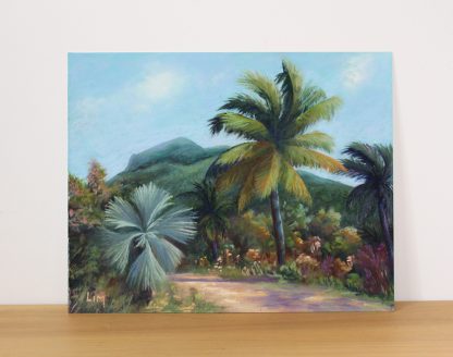 Souvenir d'Ile Maurice, peinture aux pastels secs